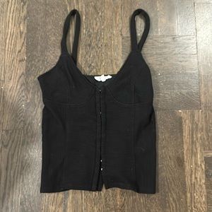 BB Dakota by Steve Madden Black Tank Top - Backless
